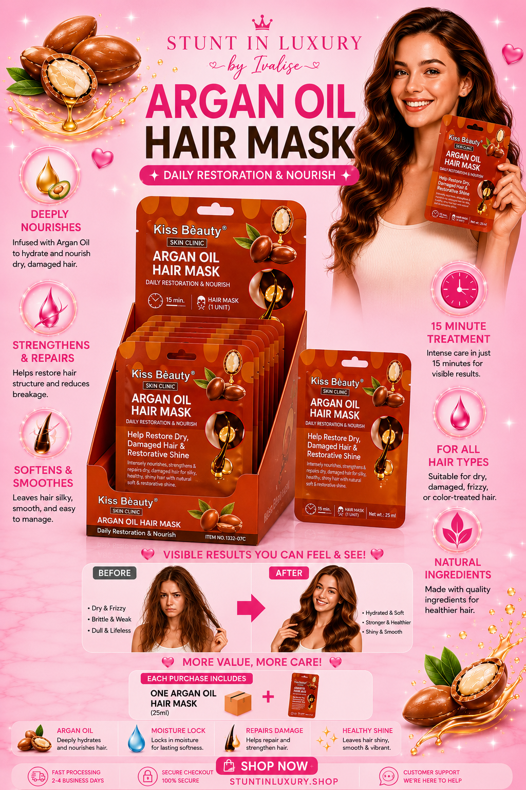 Argan oil hair mask