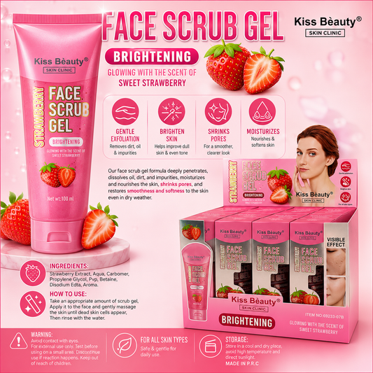 Face scrub gel