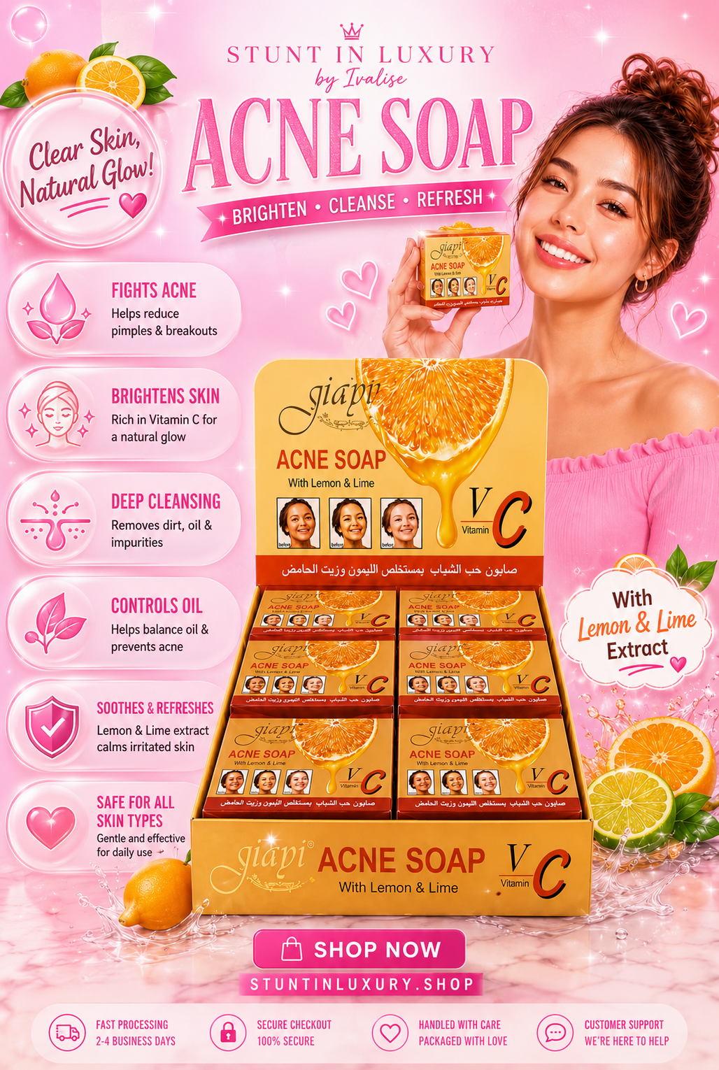 ✨Korean Vitamin C Acne Soap