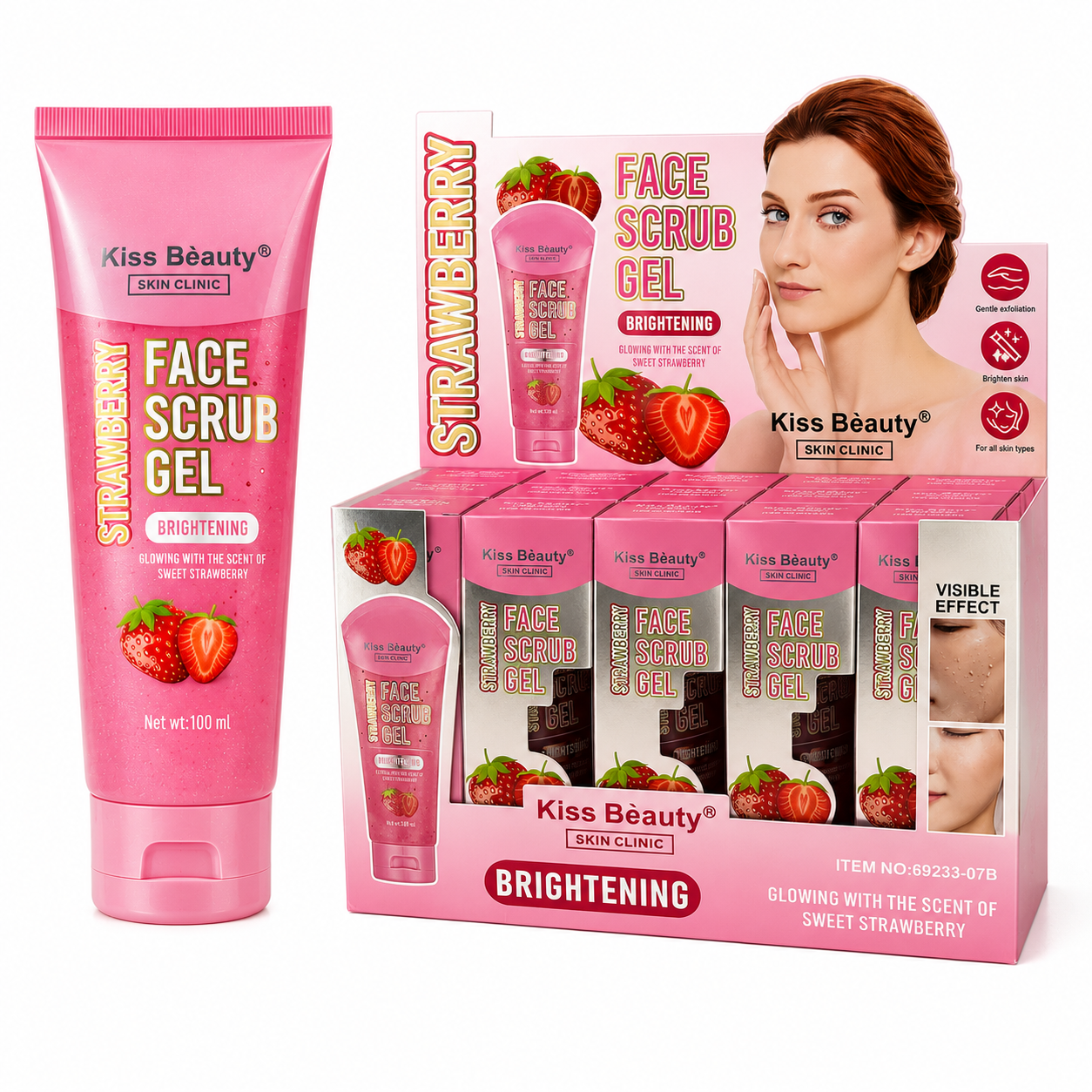 Face scrub gel