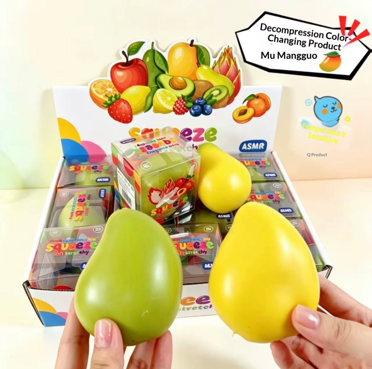 VIRAL Crunchy color changing mango 🥭
