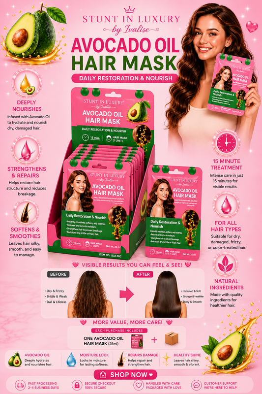 Avocado oil hair mask